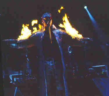 HE STARTS THE SHOW ON FIRE